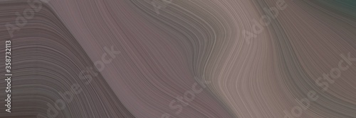 abstract dynamic banner with dim gray, gray gray and dark slate gray colors. fluid curved flowing waves and curves for poster or canvas
