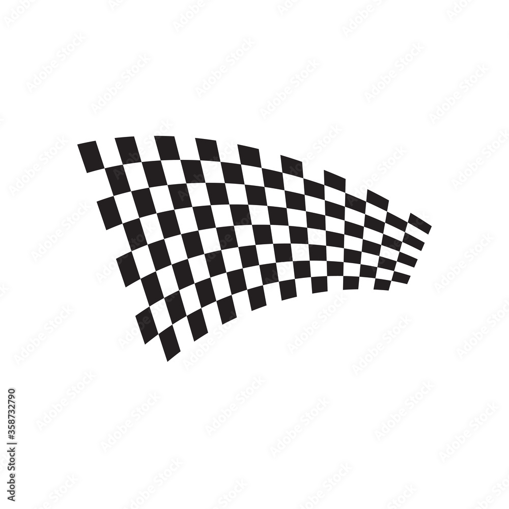 Race flag icon, simple design race flag logo Race flag icon, simple design race flag logo