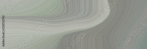 abstract decorative header design with dark gray, silver and old lavender colors. fluid curved lines with dynamic flowing waves and curves for poster or canvas © Eigens