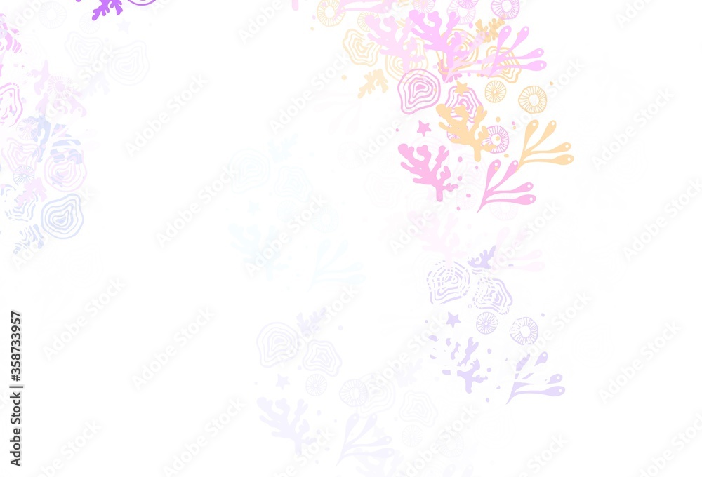 Light Blue, Red vector template with chaotic shapes. Light Blue, Red vector template with chaotic shapes.