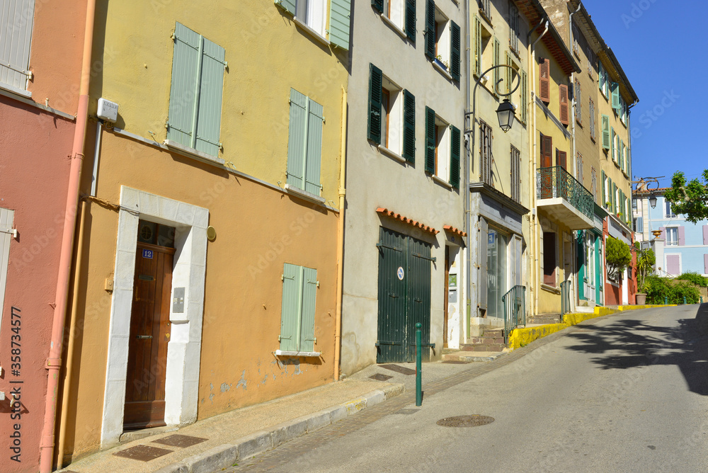 Rue Général Sarrail à Pierrefeu (83390), Var en Provence-Alpes-Côte-d'Azur, France Rue Général Sarrail à Pierrefeu (83390), Var en Provence-Alpes-Côte-d'Azur, France
