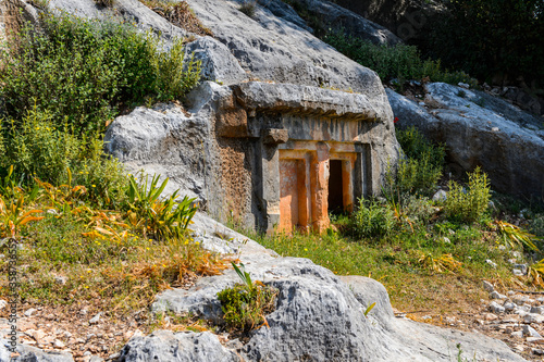 It's Ancient cemetery, Limyra, Turkey.
