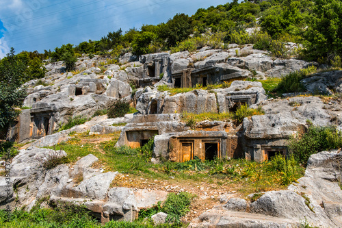 It's Tomb of the ancient cemetery, Limyra, Turkey.