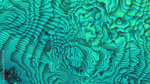 Abstract wavy fractal