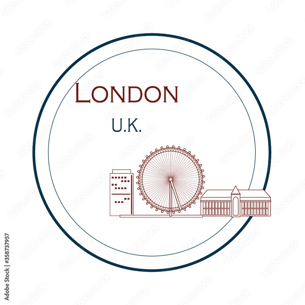 Naklejka premium london eye