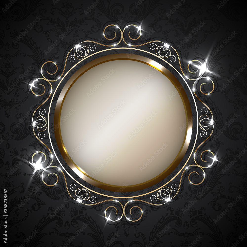 Golden ornate frame