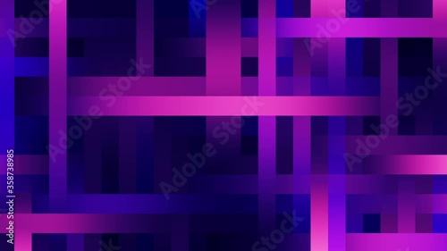 Abstract 3d webbed grid of color stripes loop animation background