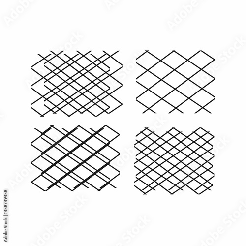 set line art rectangle shape background vector illustration