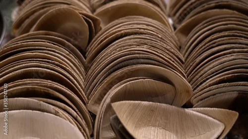 Eco friendly, biodegradable bowls made of natural shedded areca palm leaves. Development of plastic free products that produce zero waste without harming the environment. Sustainable living