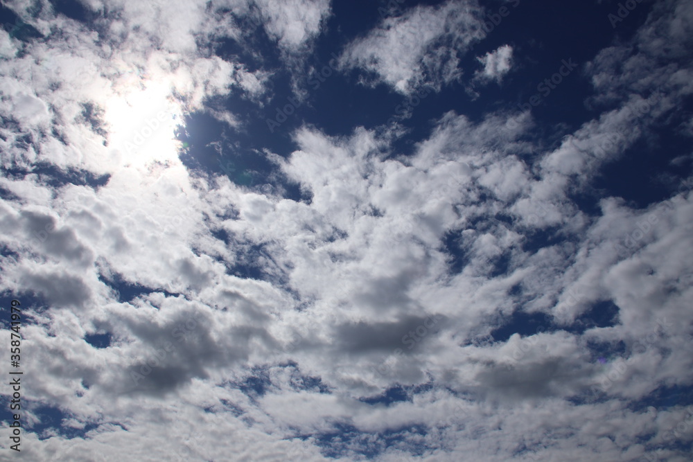The dark sky and clouds seem to rain