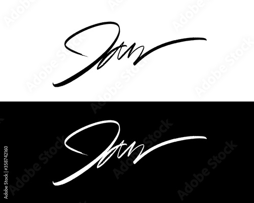"Jan" hand-written calligraphic inscription in a vector .eps format (10 version) with editable colours and size. Perfect for using as a tattoo, card, signs (ID: 358742160)