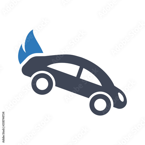 Auto accident icon