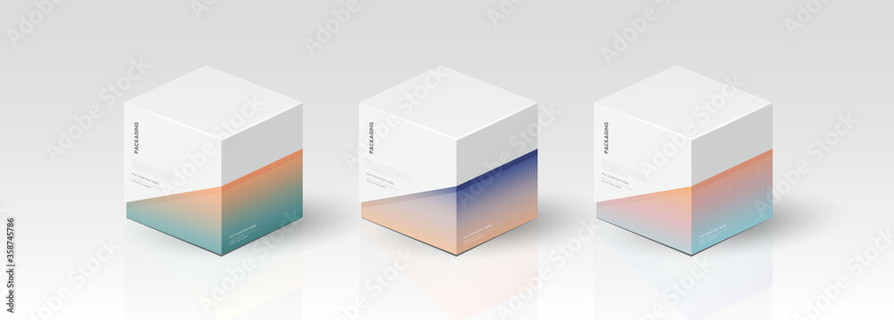 Obraz premium Box, packaging template for product vector design, vector illustration