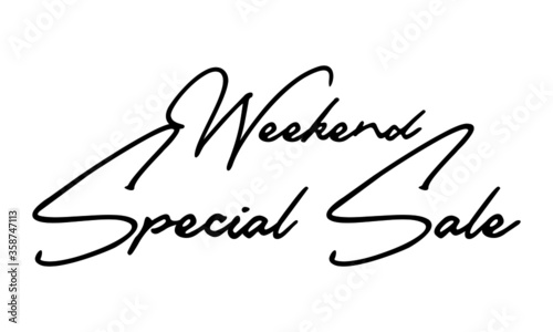 Weekend Special Sale Calligraphy Font For Sale Banners Flyers and Templates