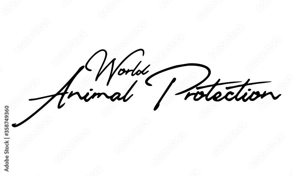 World Animal Protection Typography Black Color Text On 
White Background