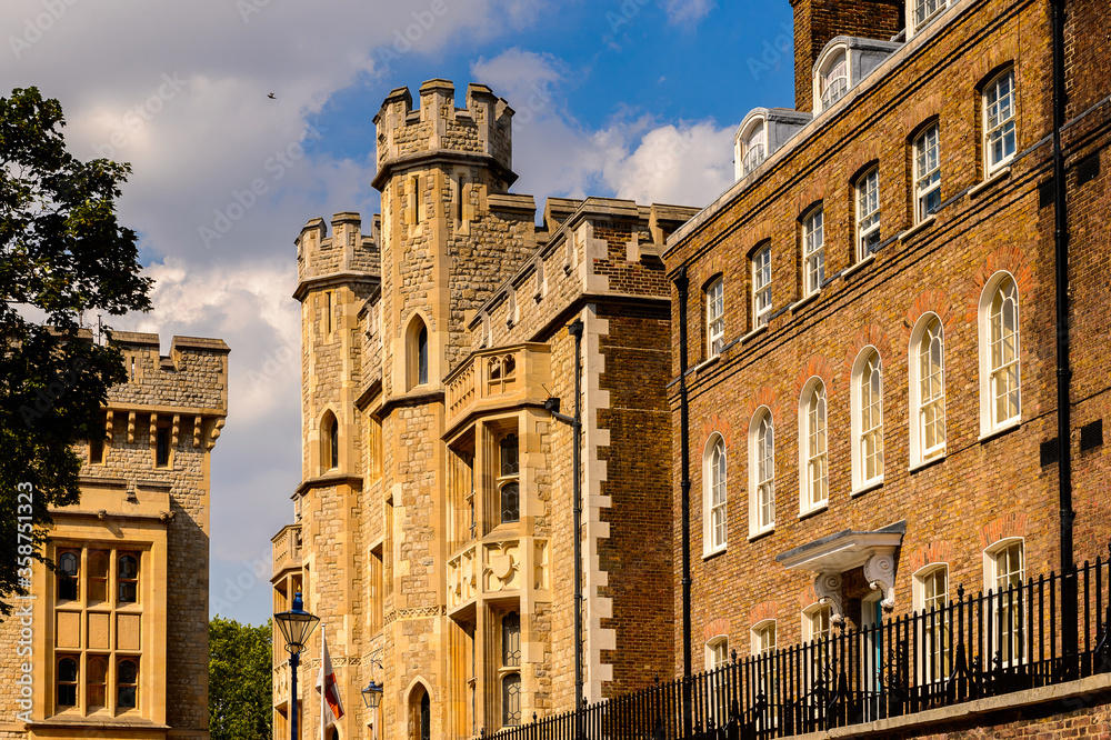 Tower of London (Her Majesty's Royal Palace and Fortress of the Tower of London), England. UNESCO World Heritage