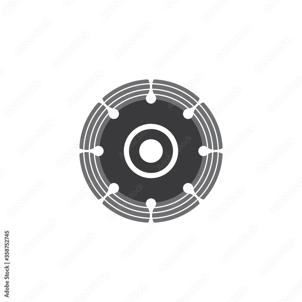 Grinding logo vector icon Grinding logo vector icon