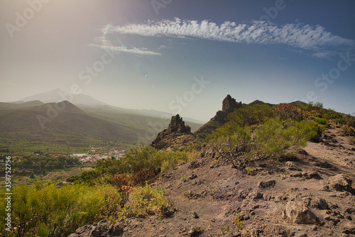 walking tour on the island of tenerife, beautiful places of the world photo