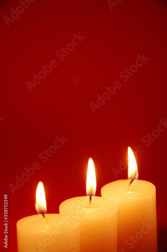 Shot of Light Shinny Candles Background