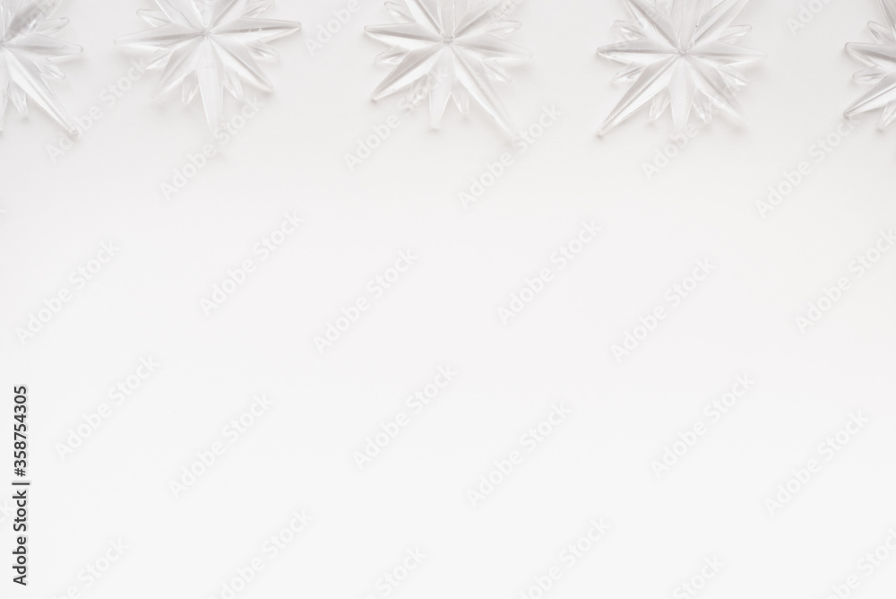 snowflakes on white background