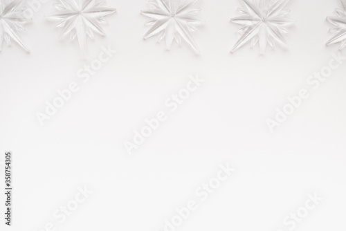 snowflakes on white background
