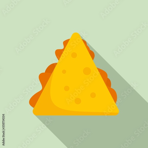 Quesadilla icon. Flat illustration of quesadilla vector icon for web design