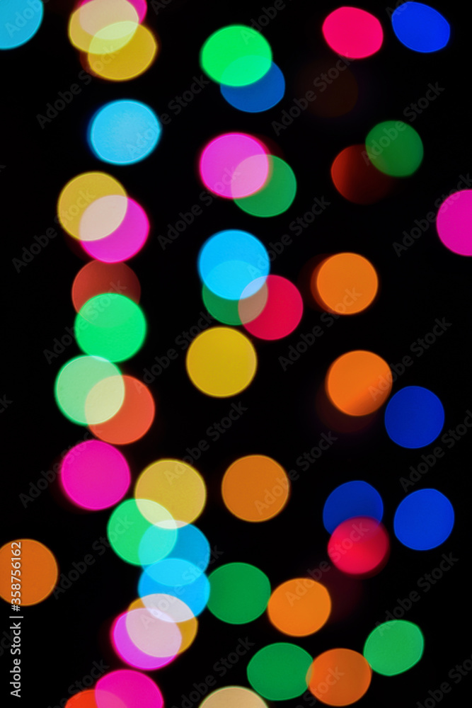 Bokeh, Blurred background, Christmas lights, Close-up