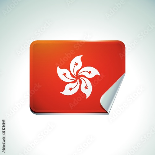 hong kong flag sticker
