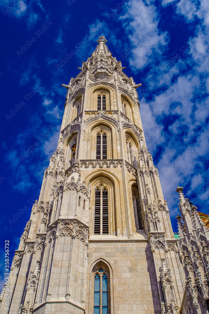 It's Matthias Church, Budapest, Hungary. it was originally built in Romanesque style in 1015