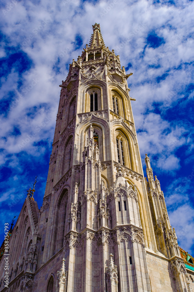 It's View of the Matthias Church, built at the heart of Buda's Castle District.