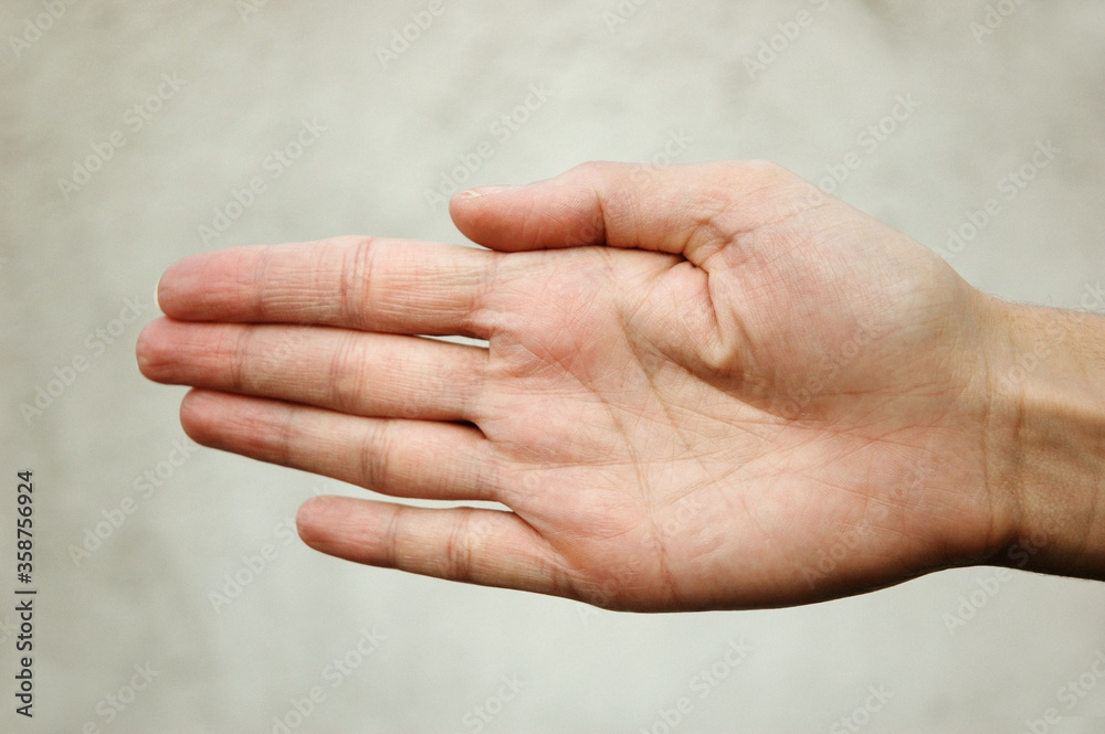 Hand Sign performing symbol language Stock Photo | Adobe Stock
