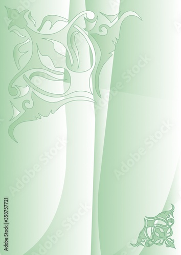 Ilustracja wektorowa z motywem kwiatowym.