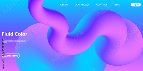 Fluid Colors. Liquid Shape. Ink Splash. Vector.