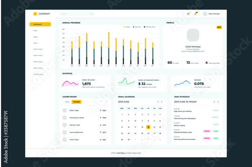 Admin Web Design Template