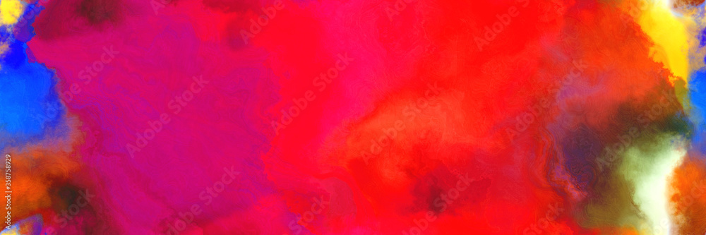 abstract watercolor background with watercolor paint with crimson, dark slate blue and burly wood colors and space for text or image