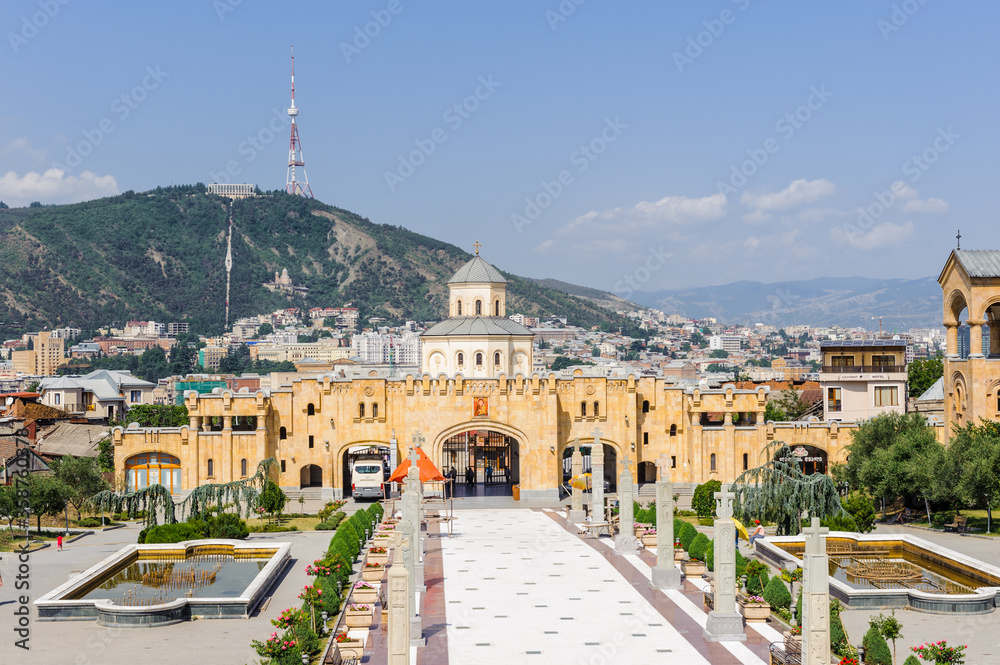 It's Complex of the Holy Trinity Cathedral of Tbilisi, the main
