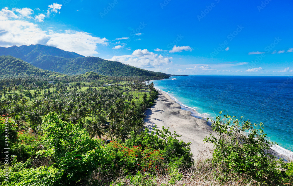 Beautiful Beach at the Viewpoint at Sinjai, Lombok, Indonesia, Asia
