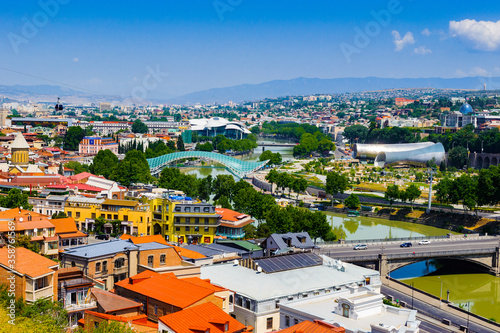 It s Panoramic view of Tbilisi  Georgia. Tbilisi is the capital and the largest city of Geogia with 1 5 mln people population