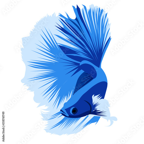 Betta Beauty HM Blue Logo Vector Design