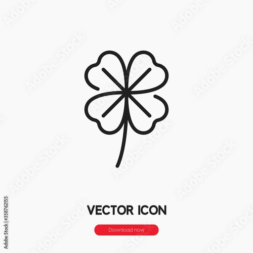clover icon vector symbol sign