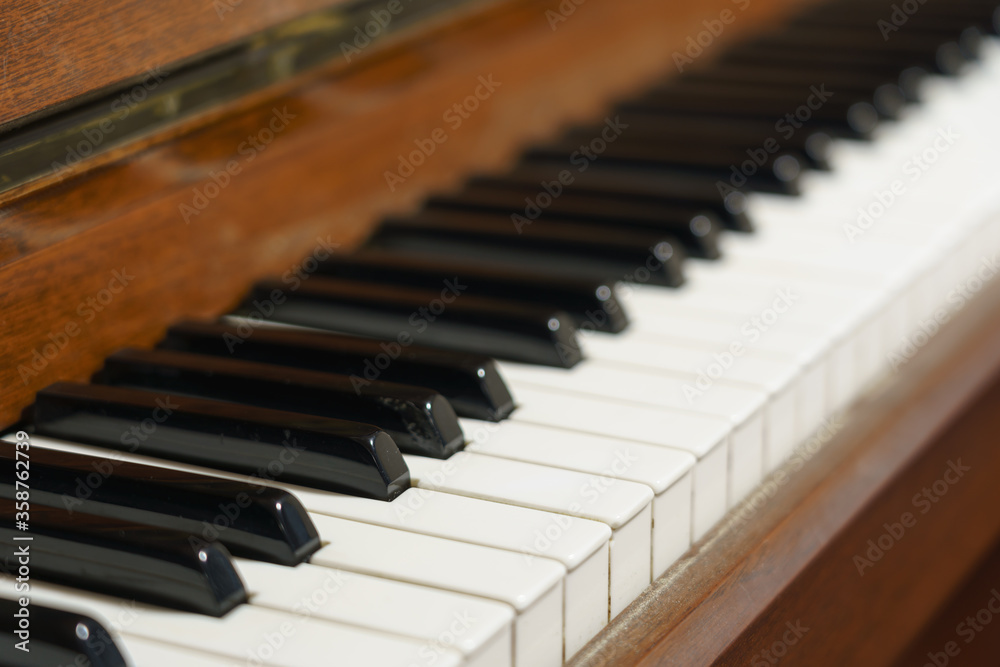 The old classic piano keyboard The old classic piano keyboard