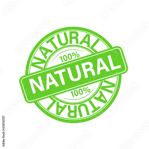 Stamp, seal. One hundred percent natural product without preservatives or harmful additives.
Confirmed quality, approved, certified product, confidence in purchase. Verified recommended item. Vector 