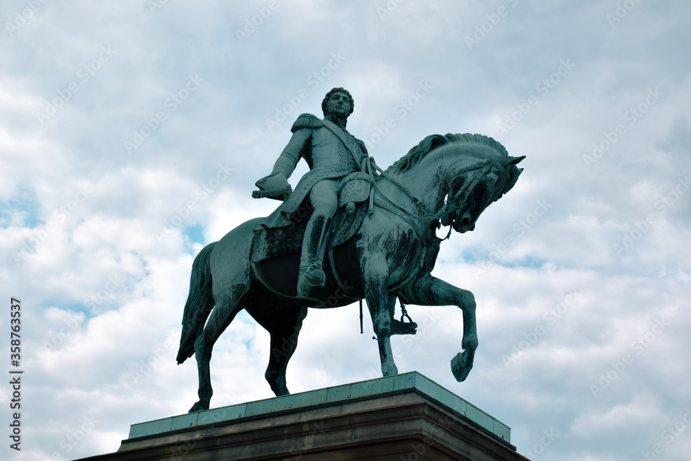 Karl Johan monument Oslo, Norway