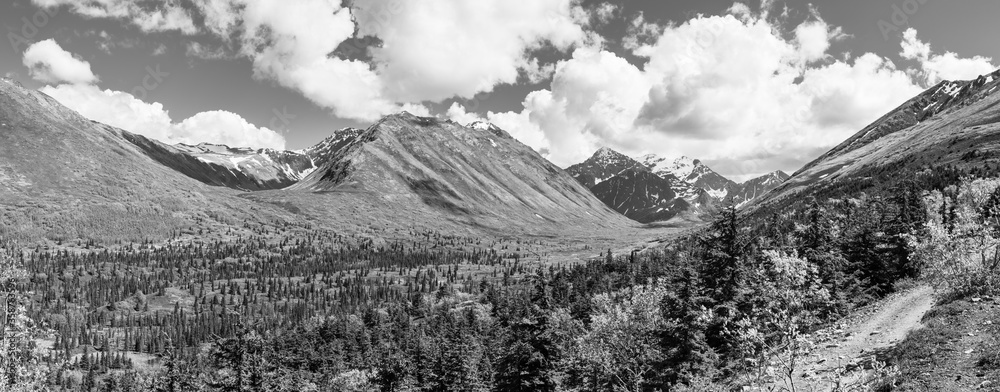 Timeless panoramic view of the South Fork Eagle River glacial valley