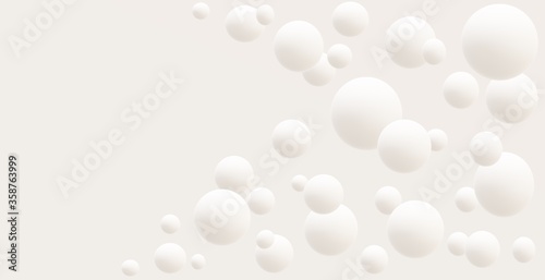 3d image, background with 3d balls