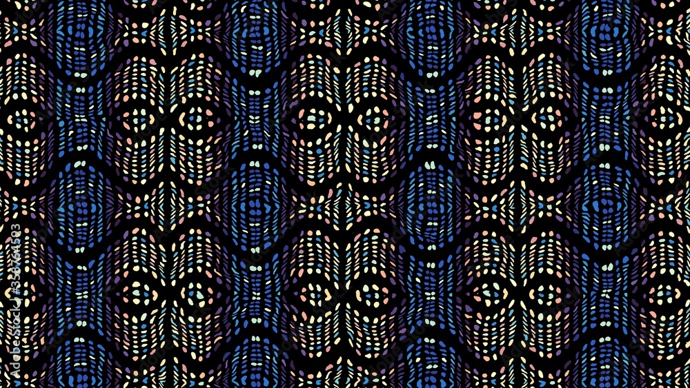 Abstract afro ethnic horizontal pattern. Abstract afro ethnic horizontal pattern.