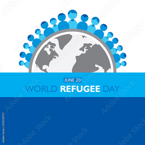 world refugee day concept poster design