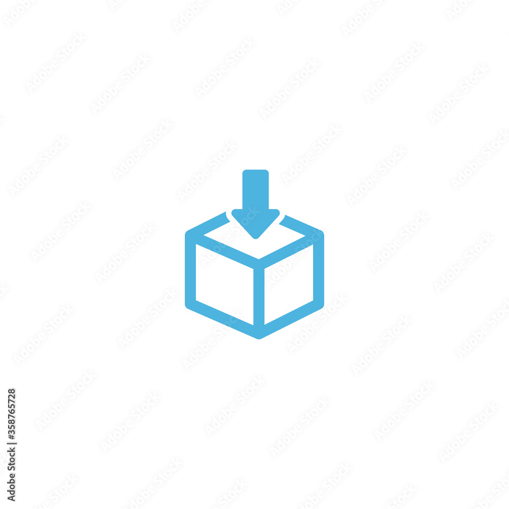 box icon flat vector logo design trendy box icon flat vector logo design trendy