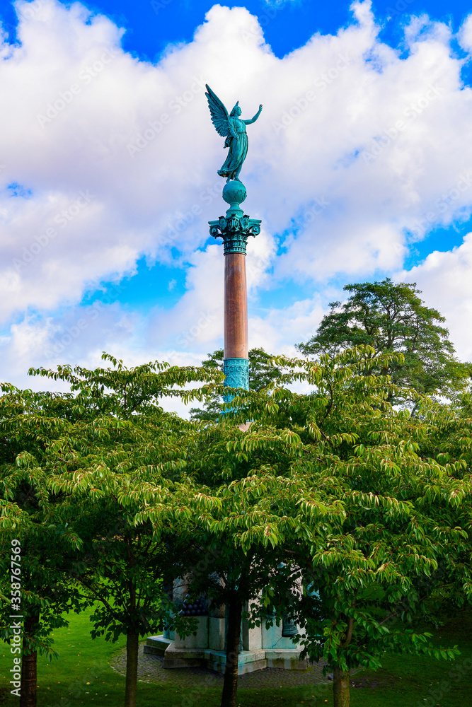 Obraz premium Angel statue in Copenhagen, the capital of Denmark