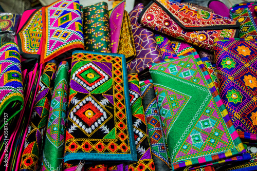 An array of Indian handicrafts on display © Kandarp